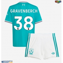 Otroški Nogometni dresi Liverpool Ryan Gravenberch #38 Tretji 2025-26 Kratek Rokav (+ Kratke hlače)